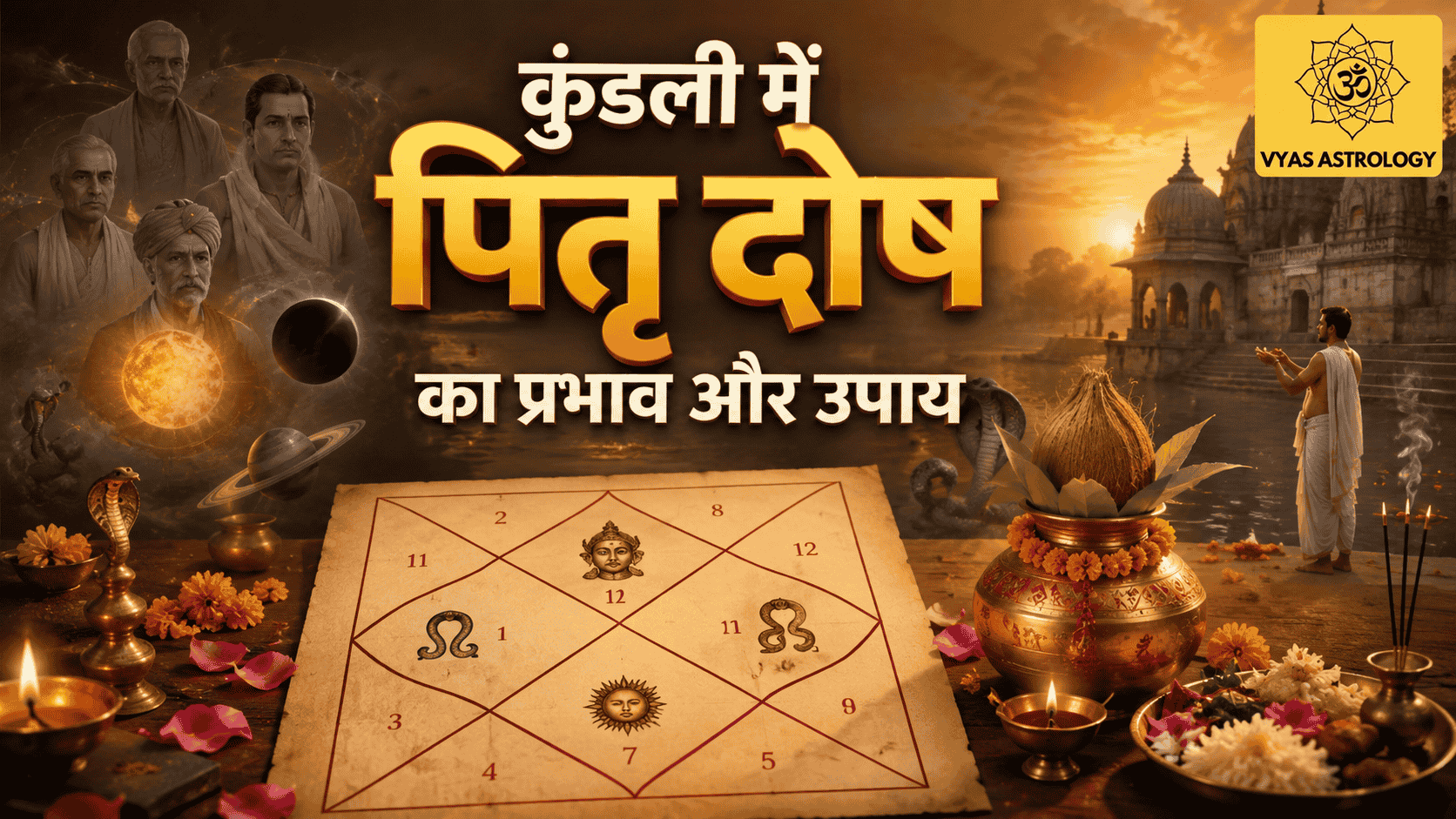 कुंडली में पितृ दोष क्या होता है? जाने इसके लक्षण, प्रभाव और पितृ दोष निवारण पूजा
